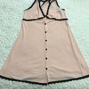 Medium Betsey Johnson Pink and Black Intimate Gown